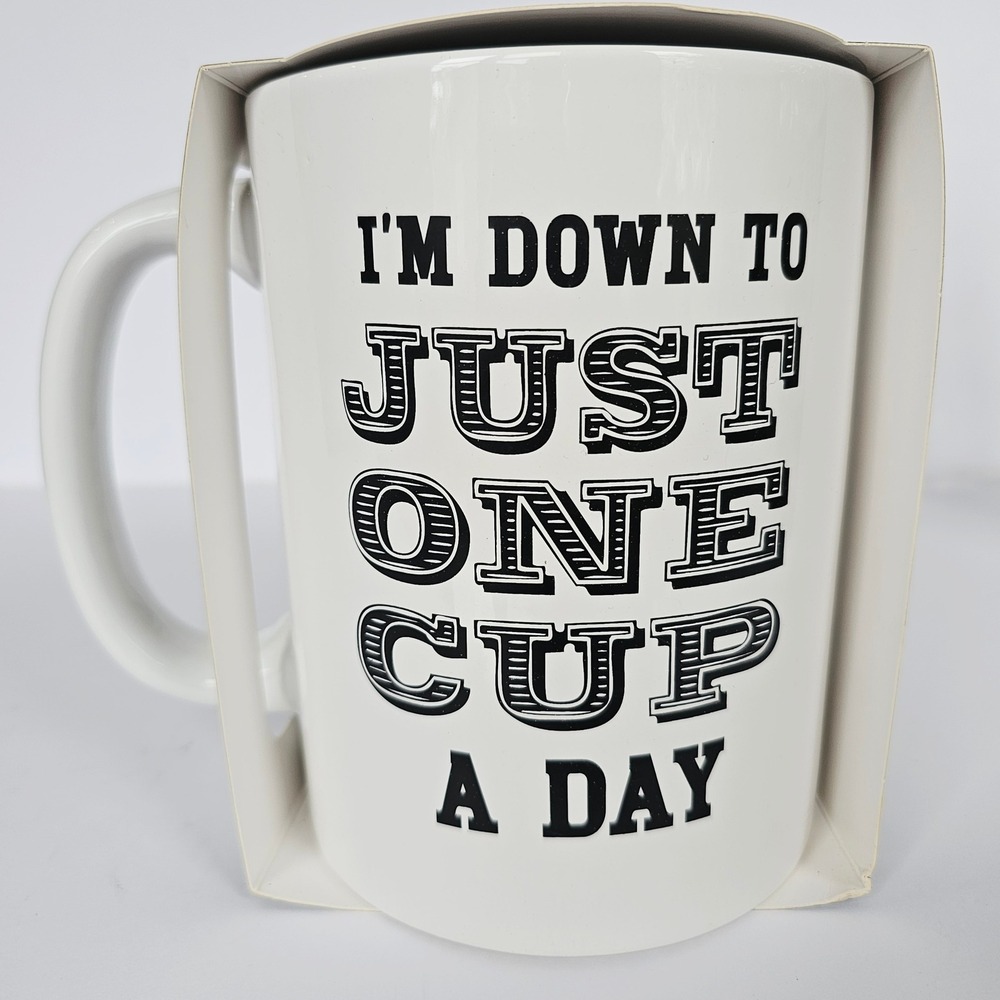 New The Ultimate Coffee Mug Giant One Cup A Day Novelty Gag Gift Office Humor